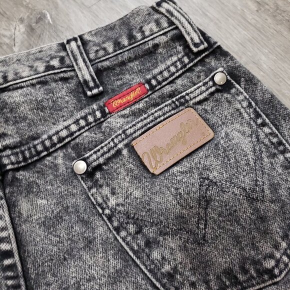 Vintage Wrangler Cut Off Jean Shorts Acid Wash 13 - Picture 4 of 8